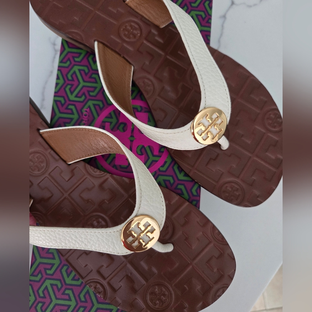 Tory Burch Sandals (White Ellora flip flop)